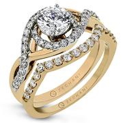 Wedding Set in 14k Gold with Diamonds